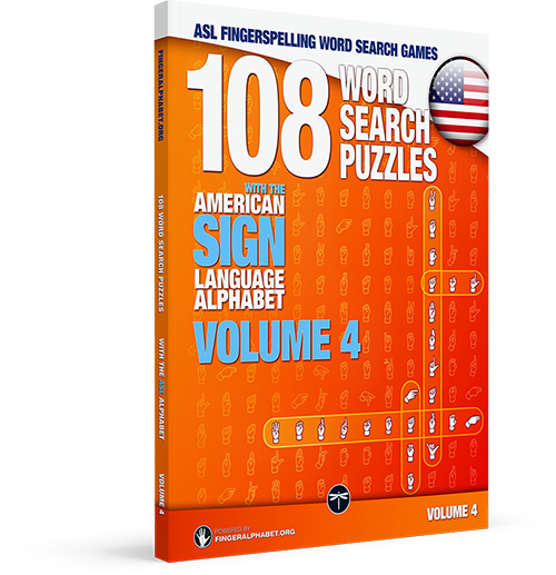 ASL Fingerspelling Word Search Puzzle Book: Volume 4