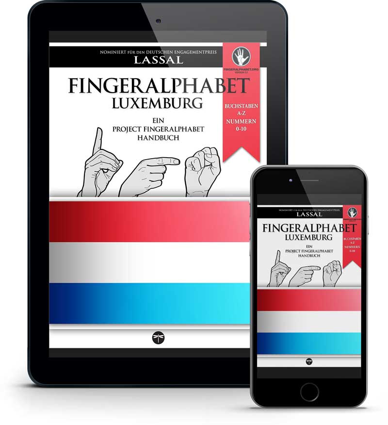 DSL luxemburgisches Fingeralphabet Handbuch von Project FingerAlphabet