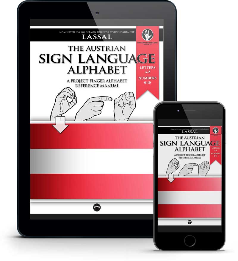 ÖGS Austrian Sign Language Alphabet Reference Guide by Project FingerAlphabet