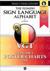 VGT The Flemish Sign Language Alphabet for Belgium PosterCharts 02 - Project FingerAlphabet by Lassal